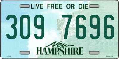 NH license plate 3097696