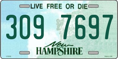 NH license plate 3097697