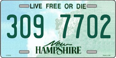 NH license plate 3097702