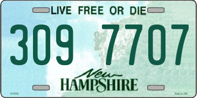 NH license plate 3097707