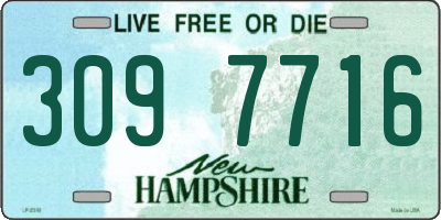 NH license plate 3097716