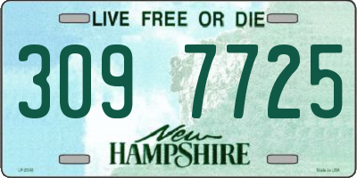 NH license plate 3097725