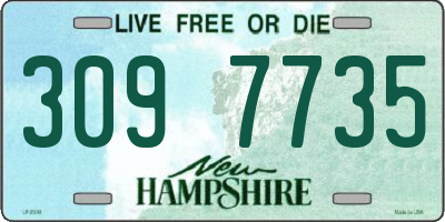 NH license plate 3097735