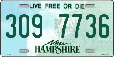 NH license plate 3097736