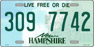 NH license plate 3097742