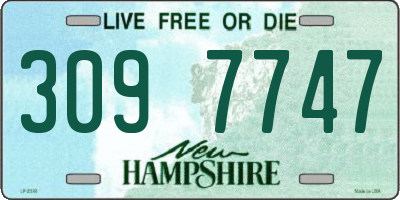 NH license plate 3097747