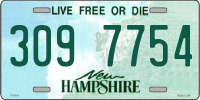 NH license plate 3097754