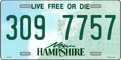 NH license plate 3097757