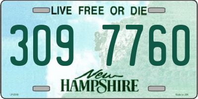 NH license plate 3097760