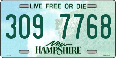 NH license plate 3097768