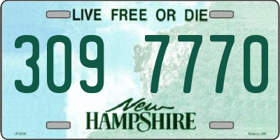 NH license plate 3097770