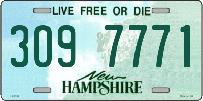 NH license plate 3097771