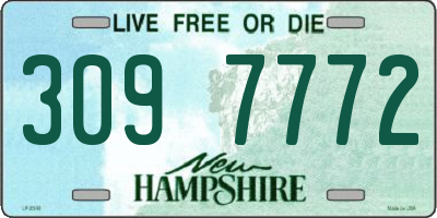 NH license plate 3097772
