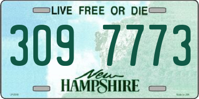 NH license plate 3097773