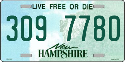 NH license plate 3097780