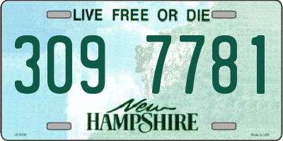NH license plate 3097781