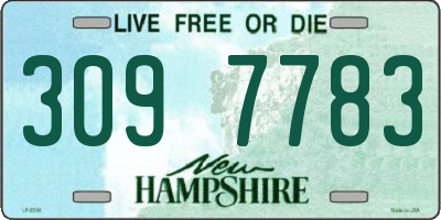 NH license plate 3097783