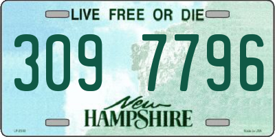 NH license plate 3097796