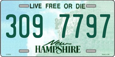 NH license plate 3097797