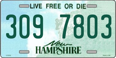 NH license plate 3097803