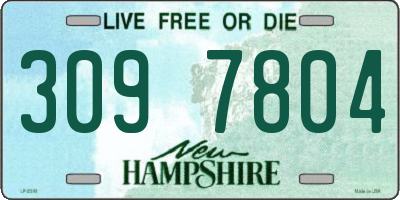 NH license plate 3097804