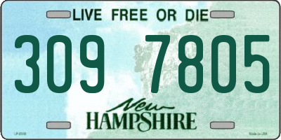 NH license plate 3097805