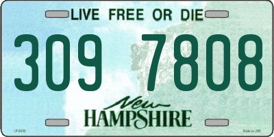 NH license plate 3097808