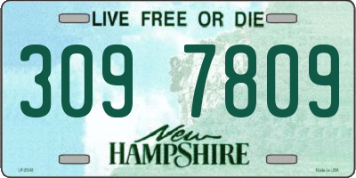 NH license plate 3097809