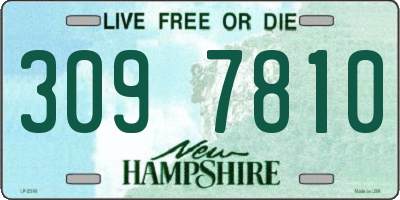 NH license plate 3097810