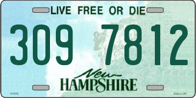NH license plate 3097812
