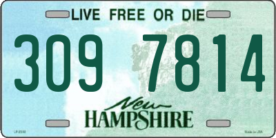 NH license plate 3097814
