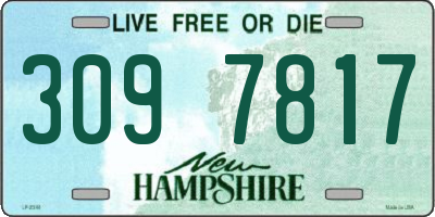 NH license plate 3097817