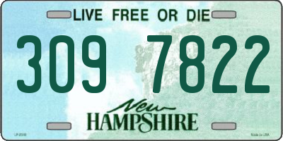 NH license plate 3097822