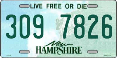 NH license plate 3097826