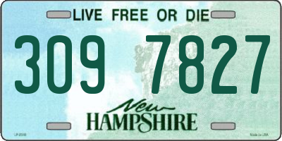NH license plate 3097827