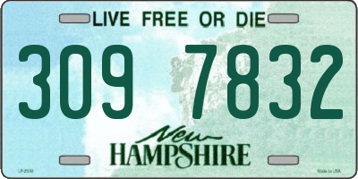 NH license plate 3097832