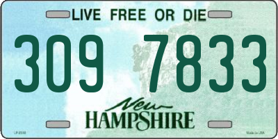 NH license plate 3097833