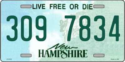 NH license plate 3097834