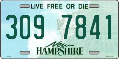 NH license plate 3097841