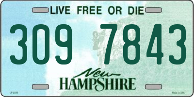 NH license plate 3097843