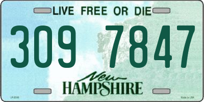NH license plate 3097847