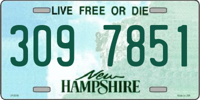 NH license plate 3097851
