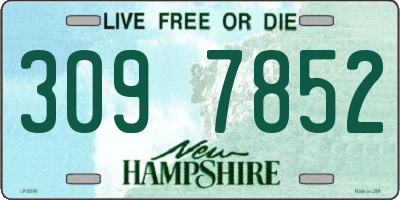 NH license plate 3097852