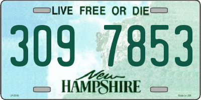 NH license plate 3097853