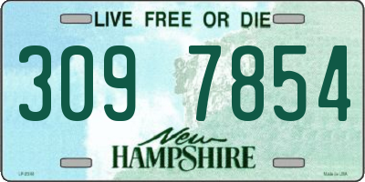 NH license plate 3097854