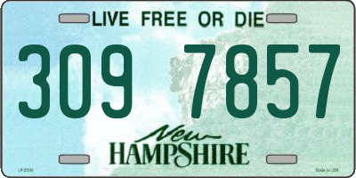 NH license plate 3097857