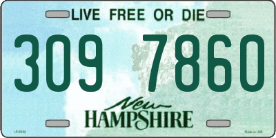 NH license plate 3097860