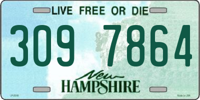 NH license plate 3097864