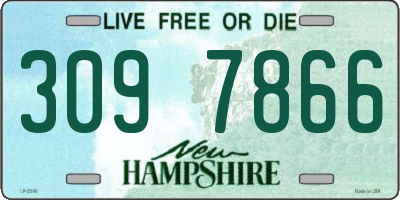 NH license plate 3097866