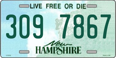 NH license plate 3097867